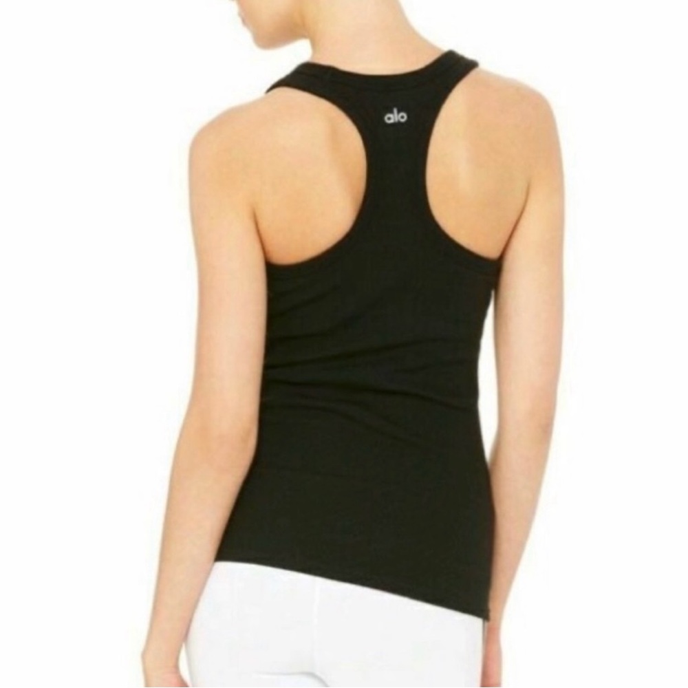 ALO Yoga Women's Black Racerback Tank Top